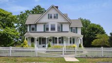 White picket fence home